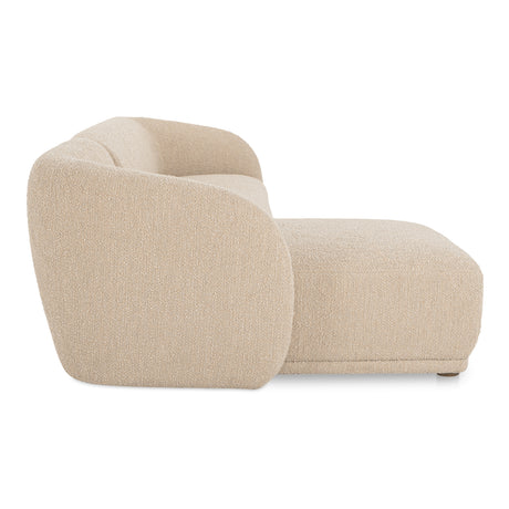 Faye Beige Boucle Left Sectional - Ornate Home