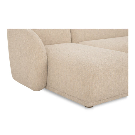 Faye Beige Boucle Left Sectional - Ornate Home