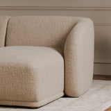 Faye Beige Boucle Left Sectional - Ornate Home