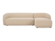 Faye Beige Boucle Right Sectional - Ornate Home