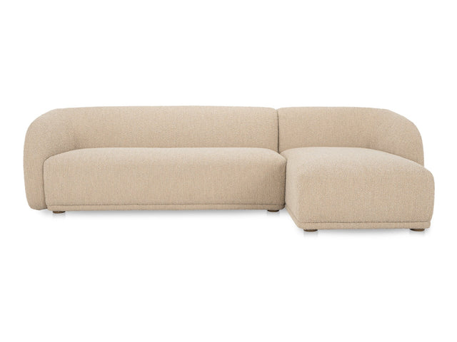 Faye Beige Boucle Right Sectional - Ornate Home
