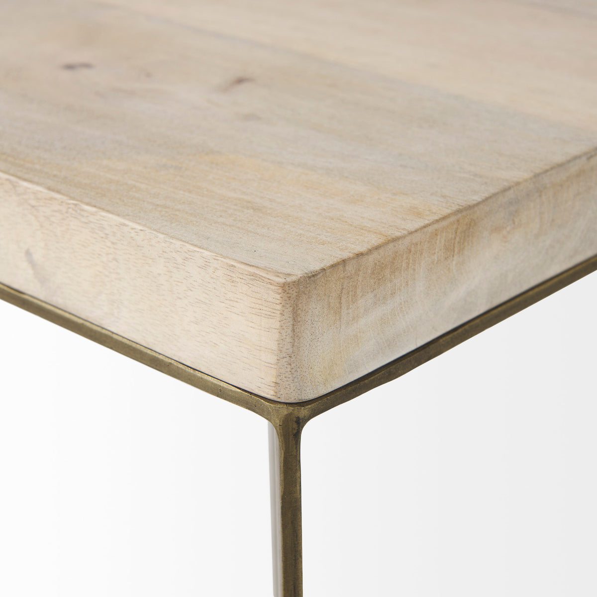 Faye Beige/Gold Wood Accent Tables (Set of 2) - Ornate Home