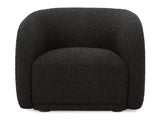 Faye Black Boucle Accent Chair - Ornate Home