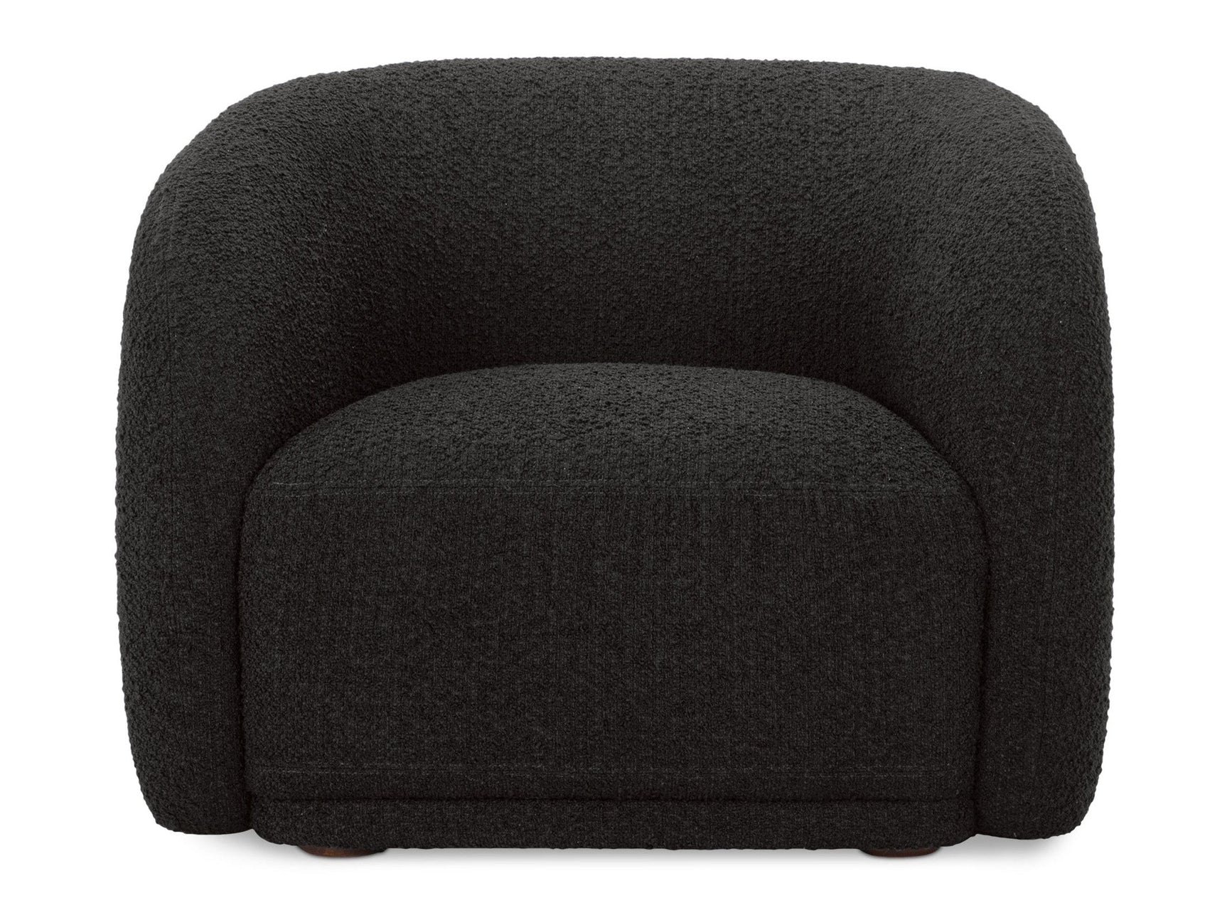 Faye Black Boucle Accent Chair - Ornate Home