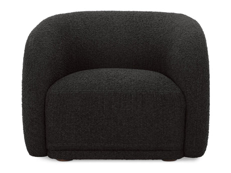 Faye Black Boucle Accent Chair - Ornate Home
