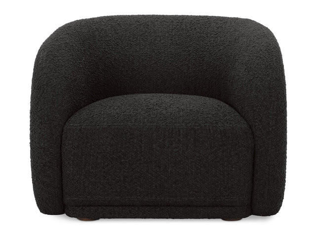 Faye Black Boucle Accent Chair - Ornate Home