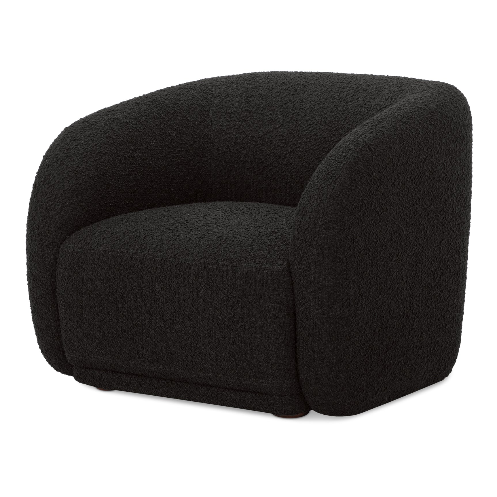 Faye Black Boucle Accent Chair - Ornate Home