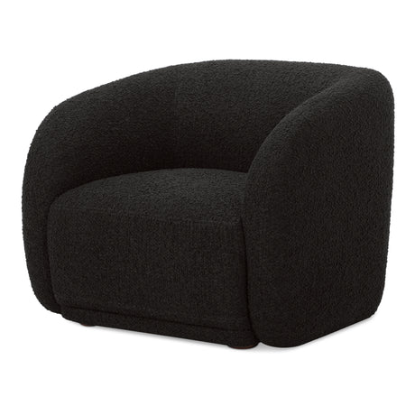 Faye Black Boucle Accent Chair - Ornate Home