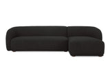 Faye Black Boucle Right Sectional - Ornate Home