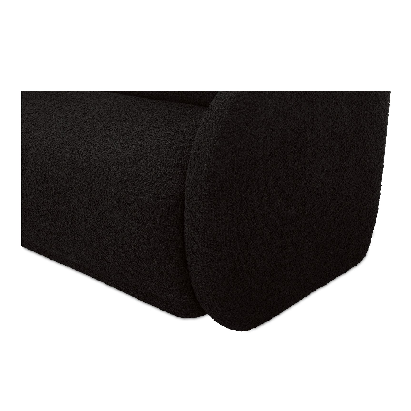 Faye Black Boucle Sofa - Ornate Home