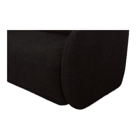 Faye Black Boucle Sofa - Ornate Home