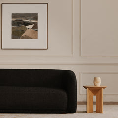 Faye Black Boucle Sofa - Ornate Home