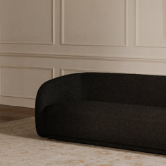 Faye Black Boucle Sofa - Ornate Home