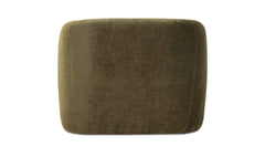 Faye Dark Green Faux Mohair Accent Chair - Ornate Home