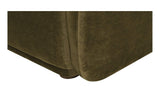 Faye Dark Green Faux Mohair Accent Chair - Ornate Home