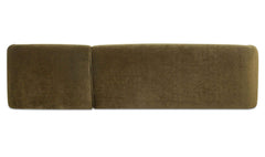 Faye Dark Green Faux Mohair Right Sectional - Ornate Home