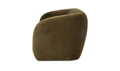 Faye Dark Green Faux Mohair Sofa - Ornate Home