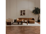 Faye Tan Faux Mohair Right Sectional - Ornate Home