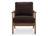 Fearne Dark Brown Accent Chair - Ornate Home