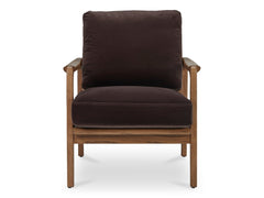 Fearne Dark Brown Accent Chair - Ornate Home