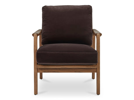 Fearne Dark Brown Accent Chair - Ornate Home