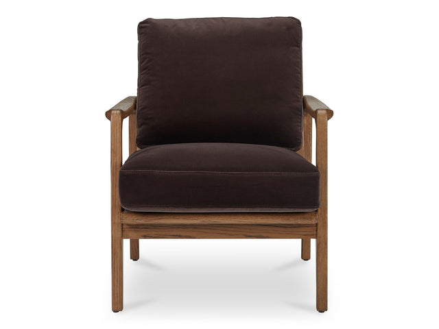 Fearne Dark Brown Accent Chair - Ornate Home