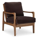Fearne Dark Brown Accent Chair - Ornate Home