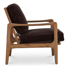 Fearne Dark Brown Accent Chair - Ornate Home