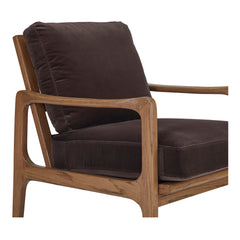 Fearne Dark Brown Accent Chair - Ornate Home
