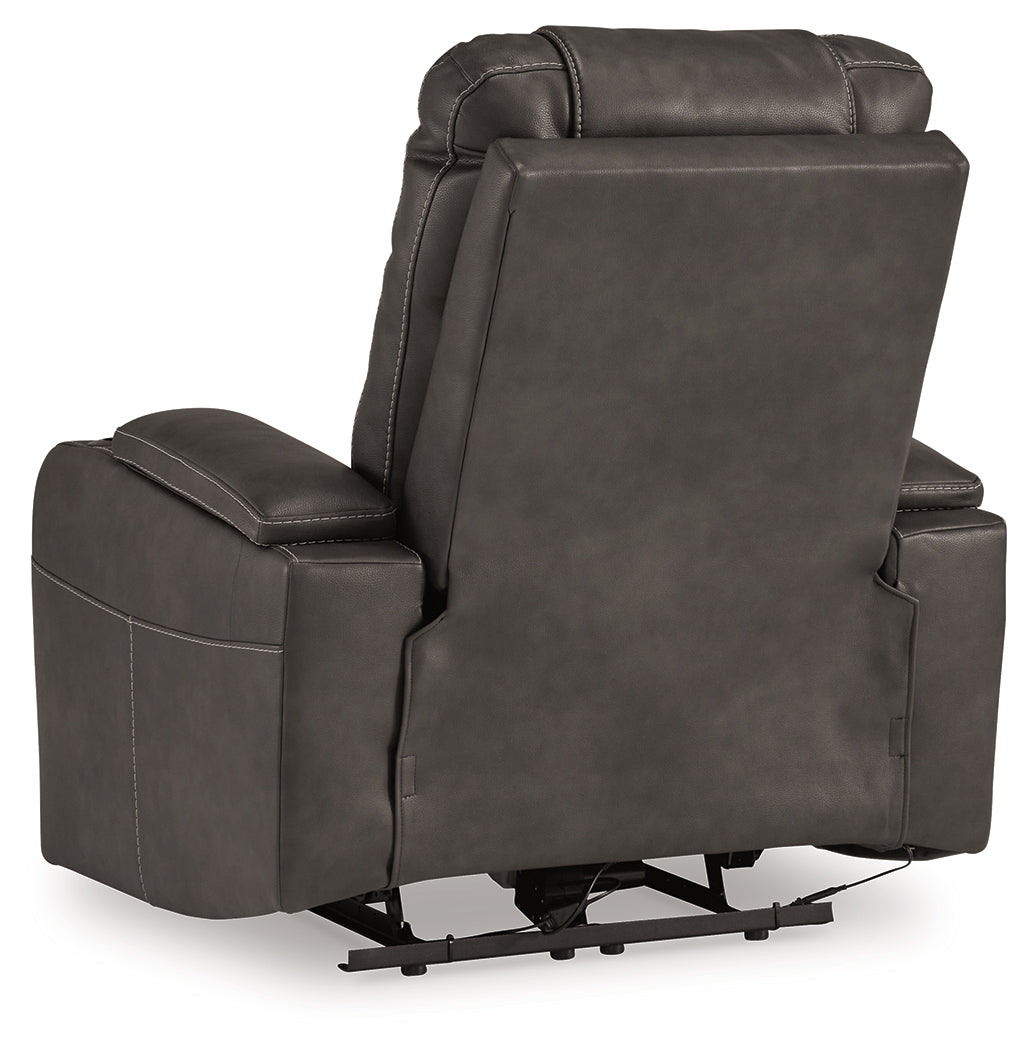 Feazada Gray Power Recliner (Online Special Price) - Ornate Home