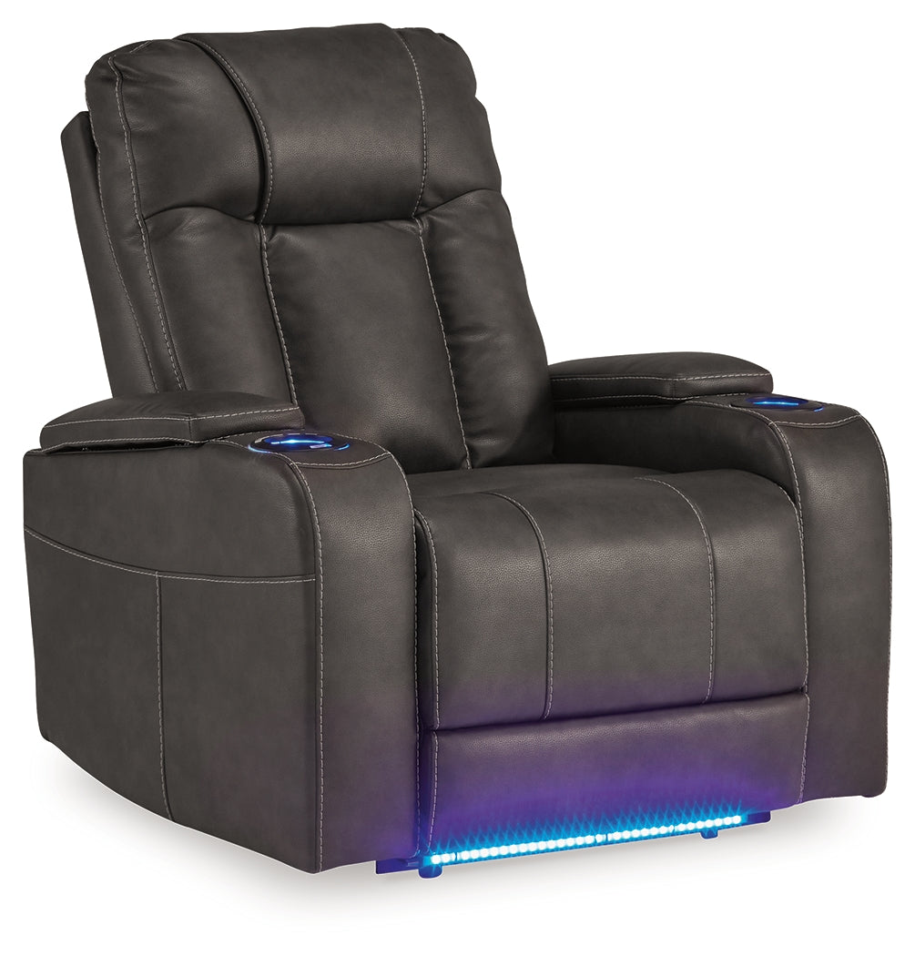 Feazada Gray Power Recliner (Online Special Price) - Ornate Home
