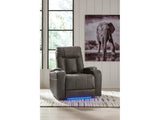 Feazada Gray Power Recliner - Ornate Home