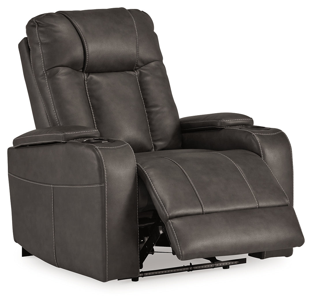 Feazada Gray Power Recliner - Ornate Home
