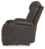 Feazada Gray Power Recliner - Ornate Home