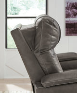 Feazada Gray Power Recliner - Ornate Home