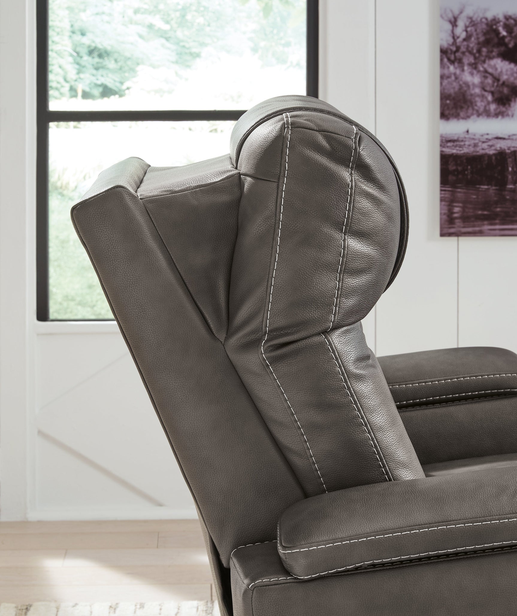 Feazada Gray Power Recliner - Ornate Home