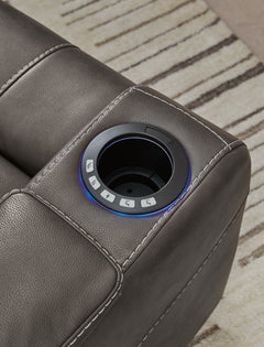 Feazada Gray Power Recliner - Ornate Home