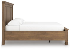 Feddinger Medium Brown California King Panel Storage Bed, Dresser and Nightstand - Ornate Home