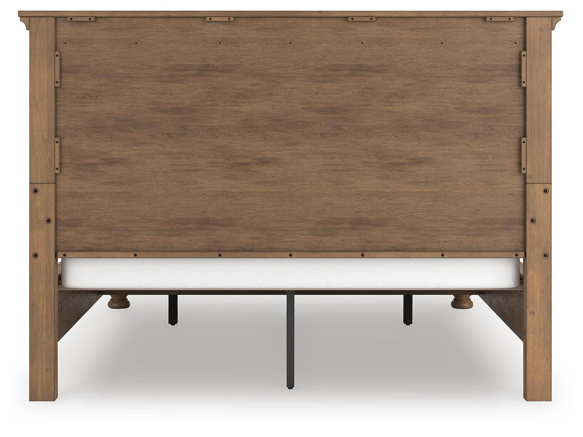 Feddinger Medium Brown California King Panel Storage Bed, Dresser and Nightstand - Ornate Home