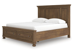 Feddinger Medium Brown California King Panel Storage Bed - Ornate Home