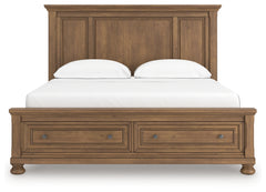 Feddinger Medium Brown California King Panel Storage Bed - Ornate Home