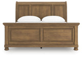 Feddinger Medium Brown California King Sleigh Bed (Online Special Price) - Ornate Home