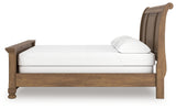 Feddinger Medium Brown California King Sleigh Bed (Online Special Price) - Ornate Home