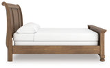 Feddinger Medium Brown California King Sleigh Bed (Online Special Price) - Ornate Home
