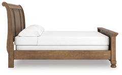 Feddinger Medium Brown California King Sleigh Bed - Ornate Home