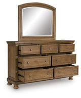 Feddinger Medium Brown Dresser and Mirror - Ornate Home