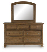 Feddinger Medium Brown Dresser and Mirror - Ornate Home