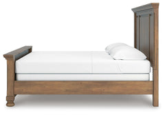 Feddinger Medium Brown King Panel Bed, Dresser, Mirror, Chest and 2 Nightstands - Ornate Home