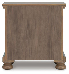 Feddinger Medium Brown King Panel Bed, Dresser, Mirror, Chest and 2 Nightstands - Ornate Home