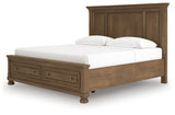 Feddinger Medium Brown King Panel Storage Bed (Online Special Price) - Ornate Home